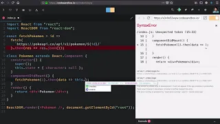setState and fetch Essential React