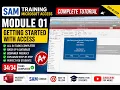 SAM Training Access Module 01 - Getting Started with Access Complete Tutorial SAM Cengage