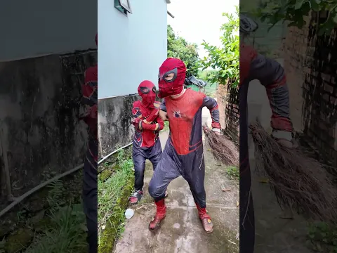 Người nhện sợ chó 😱🐕#shorts