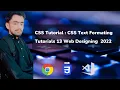 CSS Tutorial CSS Text Formatting Tutorials Web Designing in 2022