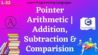 L32 Pointer Arithmetic Addition Subtraction Comparision C Programming with Practical