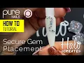 How to Securely fix Gems to your Nail Design Pure Nails