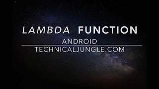 Lambda Function in Android - Remove boilerplate code