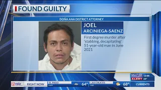 Las Cruces man found guilty of decapitating man playing soccer with his head
