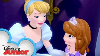 Sofia The First Meets Disney Princess Cinderella Sofia The First Disneyjr 