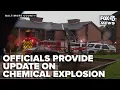 FULL s provide update on chemical explosion at Maryland college lab
