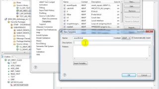 ABAP in Eclipse Tutorials - Using predefined source code templates