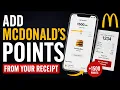 How to Add McDonalds Points From Your Receipt McDonalds Rewards App Receipt Scan