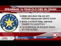 DPS Spearman 16-year-old dead after crash