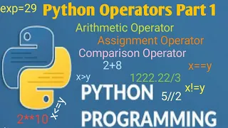 Python Operators Part1 Python Tutorial - Python for Beginners Tek Solutions