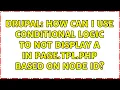 Drupal How can I use conditional logic to not display a div in page tpl php based on node id