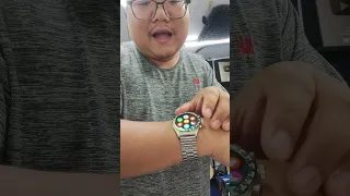 #GOOJODOQ FB063 1.32นิ้ว AMOLED หน้าจอ สมาร์ทวอทช์ IP67 กันน้ำ สแตนเลส Smartwatch