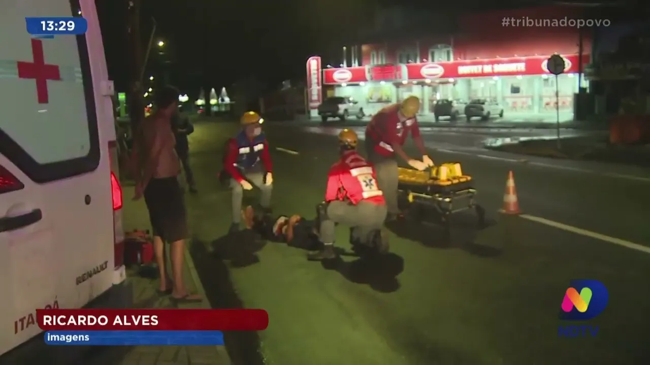 Homem é atropelado por moto no bairro Boa Vista