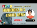 Frequencies in a Limited Array GFG Approach Code with explanation