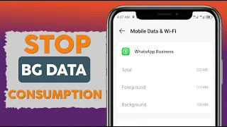 Stop Background Data Usage on Android Save Data Boost Performance
