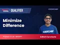 Minimise Difference MINDIFF1 SnackDown 21 Qualifiers Solution by CodeChef