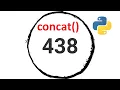 Learn Python Pandas 10 - concatenating data with the concat function