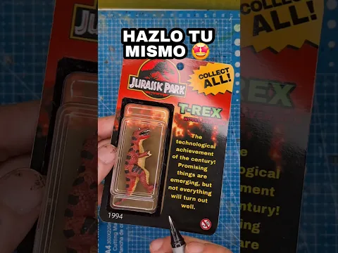 HICE ESTE JUGUETE DE JURASSIC PARK 🤩🦖 #jurassicworld #toys #custom #vintage #handmade #craft #diy