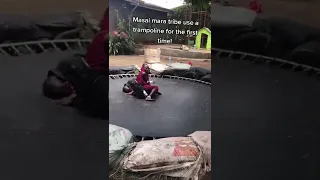 African Tribe Tries Out Trampoline Fail  African Tribe Tries Out Trampoline Fail