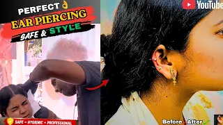 Ear Piercing Vlog Painful or Easy Safe Professional Ear Piercing Experience