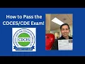 How to Pass the CDCES Exam Tips Study 2025 Comprehensive Experience 2023