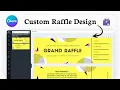 How to print raffle tickets from canva Event Access