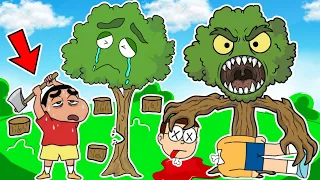 Shinchan And Nobita Don t Cut Tree At 3 00 AM Shinchan And Nobita Game Funny Game