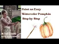 Paint a Watercolor Pumpkin Step by Step