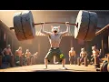 Download Lagu 💪🐱 SKINNY CAT LIFTS A STONE MORTAL AND THE END 🐱💪