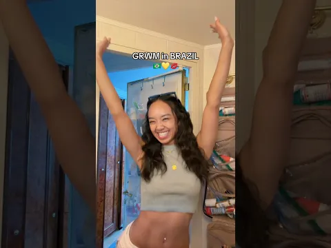 GRWM in BRAZIL🥳🇧🇷💜 #semesteratsea #sasfa26 #voyage138 #studyabroad #college #student #shorts