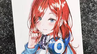 Download Drawing MIKU NAKANO from Quintessential Quintuplets(Speed Drawing). MP3