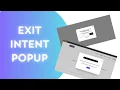 Exit Intent Popup using HTML CSS JavaScript