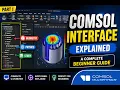 COMSOL Tutorial from Scratch Part 1 Full Interface Tutorial for Beginners