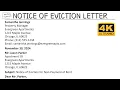 How To Write Notice of Eviction Letter with Sample and Explanation Writing Tutorials