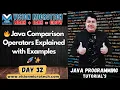 Java Comparison Operators Explained with Examples