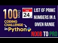 Day 24 100 Days Coding Challenge in Python