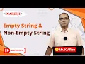 How to Identify Empty Non-Empty Strings in Python NareshIT