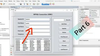 JAVA Tutorial 6 - How To Set A JTable Selected Row Data Into JTextfields in Java With Source Code