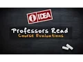 Professors Reading Their Course Evaluations
