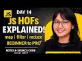 JavaScript Higher-Order Functions Explained map filter reduce with Real-Life Analogies JS Day