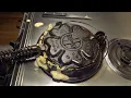 Griswold Heart Stars Waffle Iron cooking info