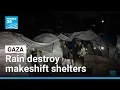 First major rains pummel Gaza and flood tents of displaced Palestinians • FRANCE 24 English