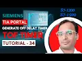 Siemens TIA Portal Training 34 - PLC Timer Programming
