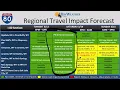 High Winds Snow DayWeather Regional Travel Forecast 3-13-2026