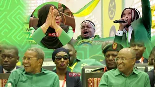 KIKWETE RAIS MWINYI HOI KWA KICHEKO DULLA MAKABILA AKIWAKIMBIZA NA SINGELI WAJUMBE 