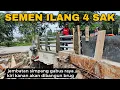 SEMEN 4 SAK ILANG DICOLONG, SISI KIRI KANAN AKAN DIPASANG DINDING PENGAMAN JEMBATAN GABUS RAYA