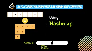 HOW TO Convert an Array into a 2D Array with conditions - Leetcode 2610