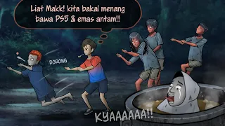 Lomba Agustusan di Hutan Setan #HORORMISTERI | Kartun Hantu, Animasi Horror