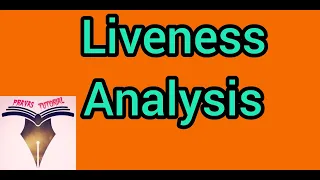 Liveness Analysis Minimum Register Allocation Code Optimization Part 3 C73