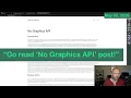 Jonathan Blow on graphics APIs